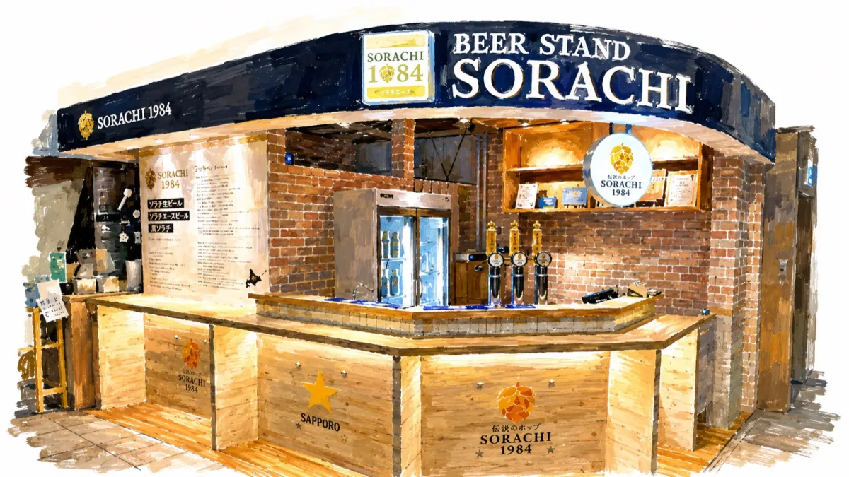 BEER STAND SORACHIの店舗（イラスト）