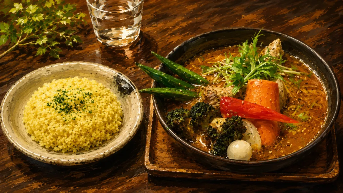 スープカレーGARAKUのスープカレー（イラスト）