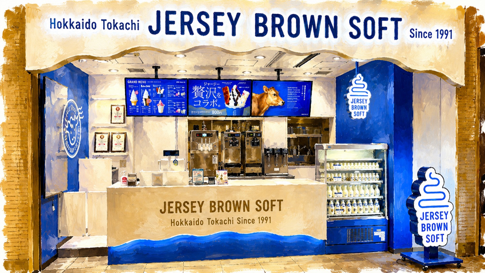 JERSEY BROWN SOFTの店舗（イラスト）
